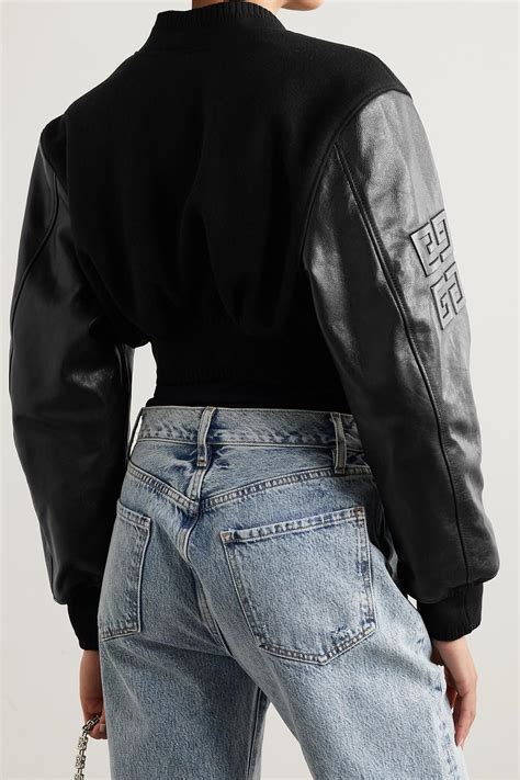 givenchy black quilted bomber jacket i|men cropped bomber jacket.